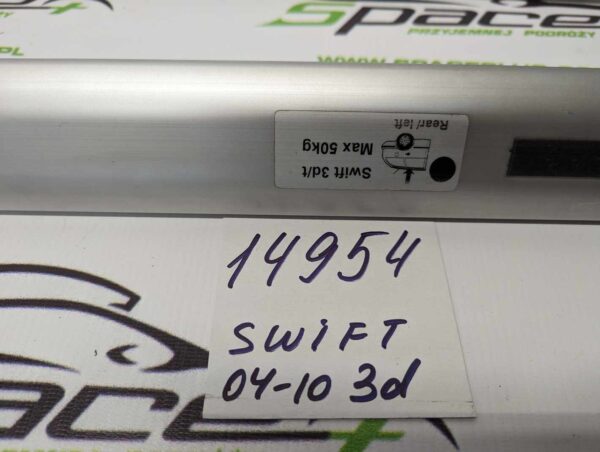 Bagażnik dachowy bazowy belki poprzeczki Suzuki Swift