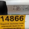 Bagażnik dachowy bazowy belki poprzeczki Audi A3 8V sportback po 2014.