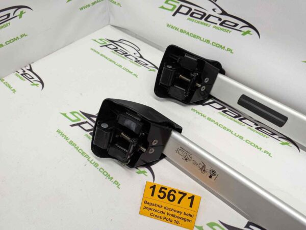 Bagażnik dachowy bazowy belki poprzeczki Volkswagen Cross Polo 10- .