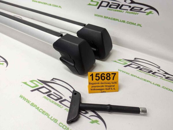 Bagażnik dachowy bazowy belki poprzeczki Oryginał Volkswagen Golf 5, 6, Jetta