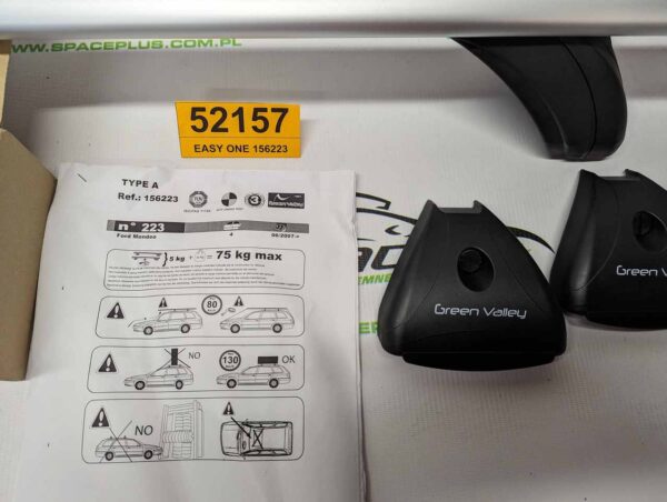 Bagażnik dachowy bazowy belki poprzeczki EASY ONE 156223 Ford Mondeo 4d 07-