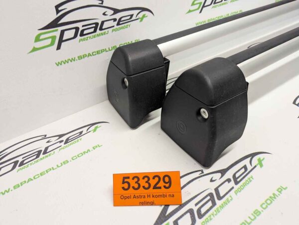 Bagażnik dachowy bazowy belki poprzeczki Opel Astra H kombi na relingi.