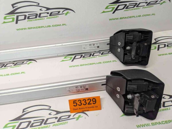 Bagażnik dachowy bazowy belki poprzeczki Opel Astra H kombi na relingi.