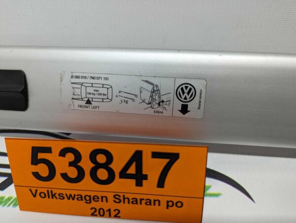 Bagażnik dachowy bazowy belki poprzeczki Volkswagen Sharan 2, Seat Alhambra 10-