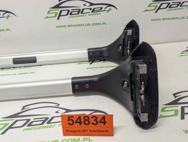 Bagażnik dachowy bazowy belki poprzeczki Oryginał Peugeot 207 hatchback.
