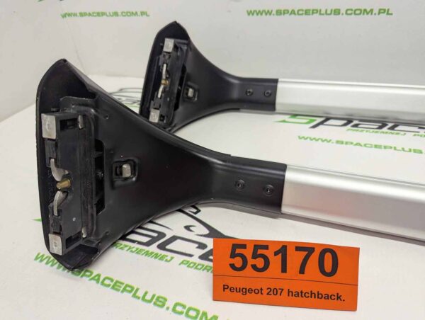 Bagażnik dachowy bazowy belki poprzeczki Oryginał Peugeot 207 hatchback.