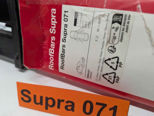 Bagażnik dachowy bazowy belki poprzeczki Mont Blanc Supra 071 Renault Twingo 1