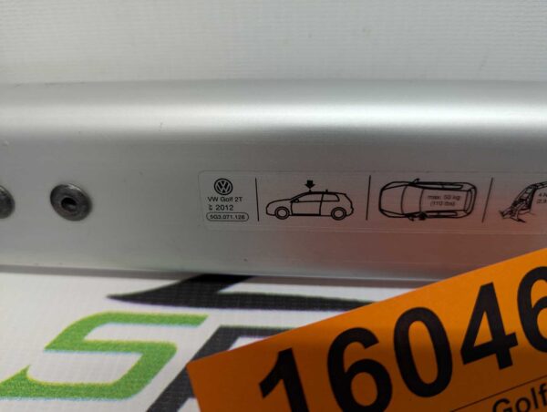 Bagażnik dachowy bazowy belki poprzeczki Volkswagen Golf 7 hatchback 3d